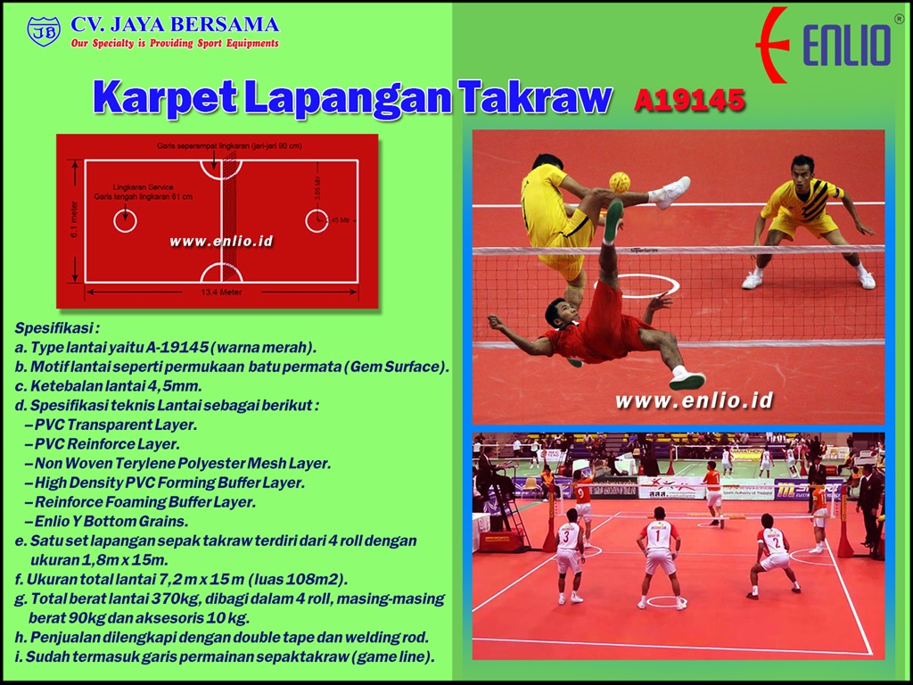 Karpet Lapangan Takraw A-19145 - ENLIO ID